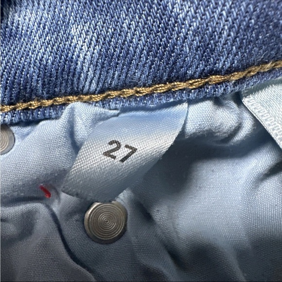 Reformation Jeans Women’s 27 Mid Rise Skinny Destin Medium Wash Distressed 27x27 - Picture 13 of 14